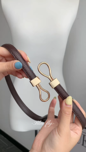 Womens Skinny PU Leather Belt with Gold Infinity Buckle for Jeans Dresses and Pants