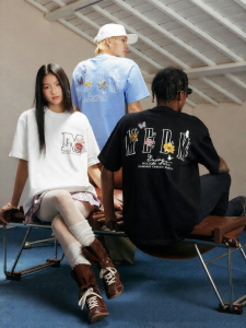 MEDM | Butterfly Garden Pure Cotton American Style Loose Fit Casual T-Shirt