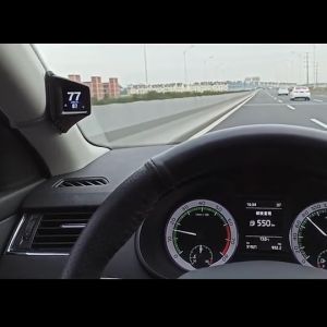 A401 Multi-function HUD Head-Up Display OBD+GPS Dual System Smart Gauge Driving Stopwatch Speedometer Odometer Digital Meter Alarm System RPM Turbo Oil Pressure Water Temp