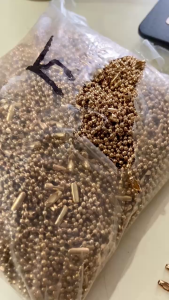 Dây bi móc khóa 14cm mạ vàng ( Combo 12-25-50-100 ) | Dây treo thẻ tên móc khóa phụ kiện thủ công