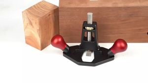 Professional Router Plane with Adjustment Knob Woodworking Handheld Bottom Cleaning Manual Slotting Edge Trimming Flat Planer