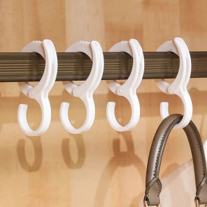 Amoki【Ready in Stock】 6Pcs Multifunctional S-type Hanging Hook Plastic Hook for Kitchen/Bathroom/Toilet