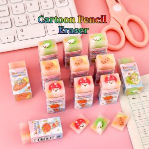 Efficient Low-Dust Pencil Erasers Cute Layered Vegetable Shapes for No-Smudge Cleaning Essential School Tool Teachers Prize