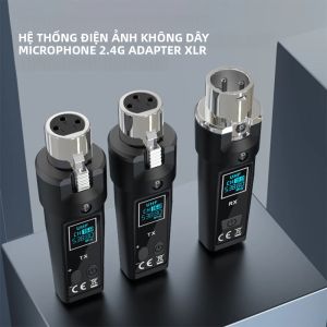 2.4G XLR Micro Không Dây Hệ Thống Chuyển Đổi DGNOG Thu Phát Cho Năng Động Mic Trộn Âm Thanh Hệ Thống PA Đàn Guitar Đa Hướng