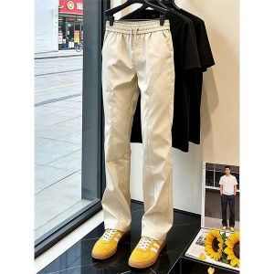 YOULIN | Navy American Straight Ice Silk Quick Drying Outdoor Sports Pants