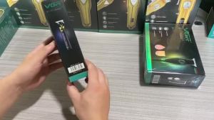 VGR | VGR Chuyên Nghiệp USB Điện Tông Đơ Cắt Tóc Cho Nam Không Dây Sạc Tông Đơ Cắt Tóc Với 3-4 Đầu Phun Lưỡi Dao Bằng Thép Không Gỉ