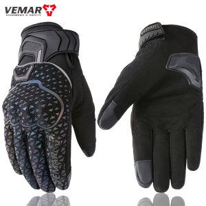 VEMAR Winter Short Motorcycle Gloves Winter Warm Windproof Protective Gloves 100%Waterproof Guantes Moto Luvas For Men Women