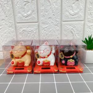 Tượng Mèo Thần Tài Vẫy Tay Mini Trang Trí Ô Tô Nhà Cửa Bàn Làm Việc