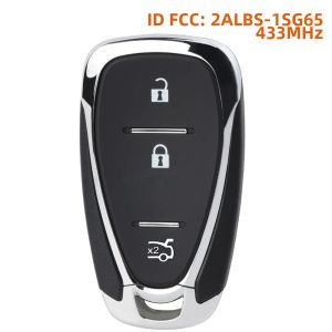 KEYECU 2ALBS-1SG65 Chìa Khóa Xe Điều Khiển Từ Xa Thông Minh Fob 43392 MHz Tương Thích Với Chevrolet Onix Tracker Spark Orland 3 Nút 4A Chip