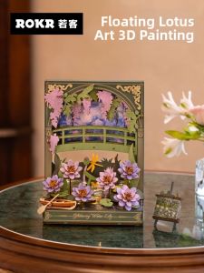 JINWUCHUANGYI | Creative Handmade DIY Lotus Assembly Artistic 3D Puzzle