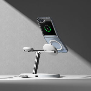 Ringke Fusion Mag Compatible with Magsafe for [Samsung Galaxy Z Flip 6 / Galaxy Z Flip 7 FE] Case Transparent Scratch Resistant Shockproof Bumper Phone Cover - Clear