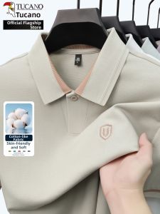 TUCANO | New Short Sleeve Turn-down Collar Thin Business Casual Mens Polo Shirt