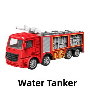 LIWAN | Alloy Fire Truck and Water Truck Model Set Childrens Toy