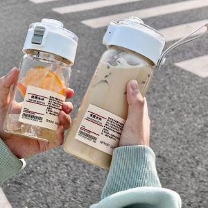 Botol Minum Putih Transparan Bening Estetik Botol Air Minum 350 550 1000 ml