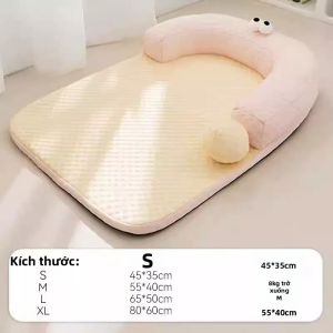 Giường Thú Cưng Mát Mẻ Mùa Hè Cho Chó và Mèo Giặt Được Dùng Quanh Năm