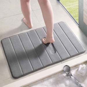 Bathroom Non-Slip Mat Super Absorbent Soft Memory Foam Rug Kitchen Toilet Floor Pedal Pad Home Decor