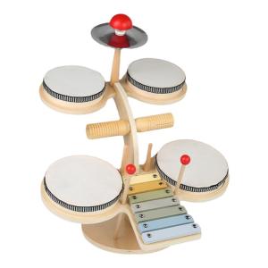 Educational Musical Toy Wooden Drum Set