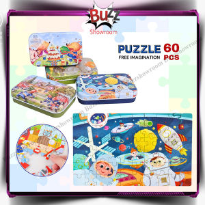 Puzzle Kayu 60 pcs Kaleng Wooden Mainan Edukasi Jigsaw Anak montessori