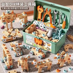 New 2023 Childrens Screwdriver Toy Kit Boys Educational Hands-On Removable And Adjustable Tool Box for Kids Learning