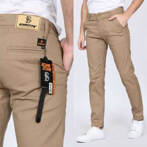 Jumbo Celana Chino Panjang Pria Stretch Melar Tebal Skinny Slimfit Size 33-40 Celana Chino Keren Tebal lembut Celana Kantor Cowok Slim Straight Distro Premium Hitam Mocca Cream