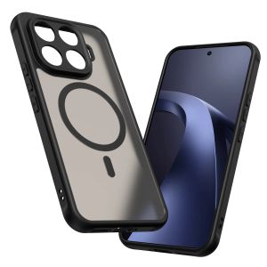 Ốp Lưng Sạc Không Dây Từ Tính Cho Xiaomi 17T Pro/17T/17/17 Pro Max - Vỏ Điện Thoại Chống Sốc PC TPU Mờ Trong Suốt