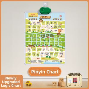 LELEYU | Animal World Point-and-Speak Early Education Wall Chart for Toddlers
