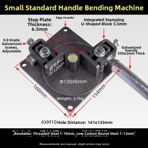 Manual Small Rebar Bender