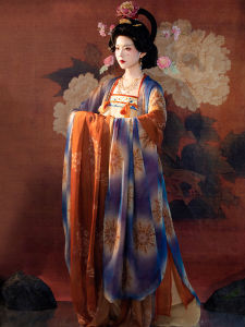 Shanchi Tang Style Hanfu Sleeveless Bodice Long Skirt for Women Polyester Fiber Slimming Full Sleeve Dress Traditional Chinese Costume