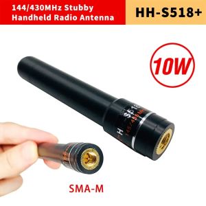 10W High Gain Stubby Antenna HH-S518+ UV 145/435MHz SMA-M short Hand Two Way Radio for BAOFENG UV-3R UV-100 UV-200 TYT