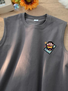 Loose Fit Pure Cotton Summer Vest for Men Breathable Sleeveless T-Shirt Casual Style Comfortable Sweatshirt Urban Fashion