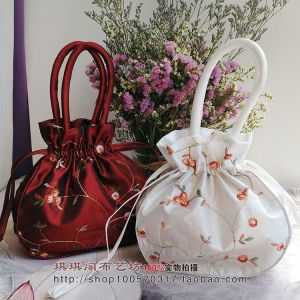 Túi Xách Vải Thêu Phong Cách Cổ Điển Cho Phụ Nữ Túi Xách Cầm Tay Thường Ngày Túi Xách Nhỏ Đa Năng Cho Lễ Hội Và Tiệc Nướng