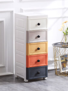 Large 46cm Drawer Style Storage Box Childrens Clothes Toys Organizer Kitchen Bathroom Multi-layer Home Use Storage Cabinet