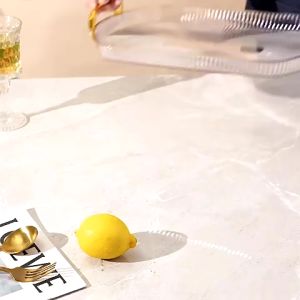 Tray Nampan Transparan Food Tray Plastik Nampan Crystal Wadah Buah Dan Roti Serving Platters