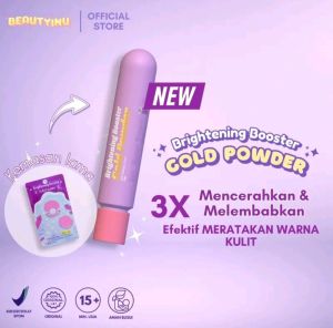 Paket Bundling 2Pcs BEAUTYINU Brightening Booster Gold Powder Serbuk Pemutih Badan