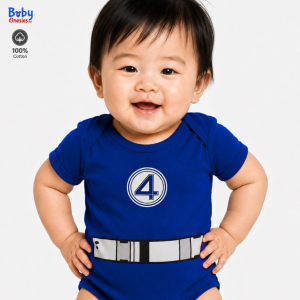 Fantastic Four Baby Costume Onesie | Superhero Baby Bodysuit for Newborn & Infant 0–12 Months Cotton – Baby Onesies PH