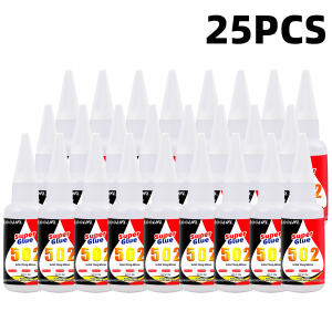 LOOLIFL | Strong 502 Super Glue Precise Application with Dropper Fast Curing Instant Adhesive Multi-scene Repair for Handicraft Pottery