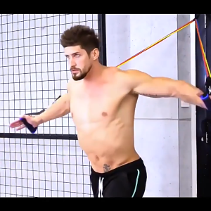 ความตึงเครียดเชือกฟิตเนสการฝึกอบรมด้านหลังของผู้ชายความตึงเครียดยืดหยุ่นวงดนตรีที่สวยงามหลังยืดกล้ามเนื้อหน้าอกการออกกำลังกายการฝึกกล้ามเนื้อไหล่