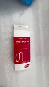 50pcs/box 2-in-1 Orthodontic Expanding Floss Multifunctional Cleaning Wire Deep Clean Floss for Braces Bridges & Implants