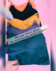 TYBRA503 Pakaian Dalam Wanita Bra Tanpa Kawat Sport Bra Gym Push Up Bra Wanita Olahraga