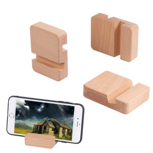 1 Pcs Wooden Phone Stand Beech Phone Holder Mobile Phone Stand Tablet Stand High Quality Suitable For All Kind Phone