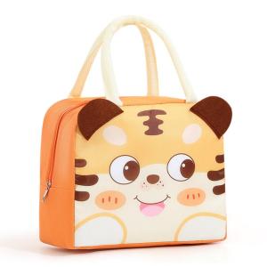 Portable Cartoon Stereoscopic Lunch Bag Thermal Thermal Bag Insulated Lunch Box Bags Lunch Box Accessories Oxford Cloth Tote Bag