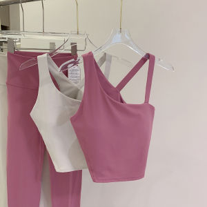 New Y-Back Sportswear Nylon Material Full Cup Bra Vest Style One-Piece Womens Underwear Breathable Quick-Drying Fitness Yoga Top