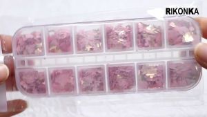 Cetakan Confetti Redd Serpihan Glitter Hati /Kelinci Confetti Untuk Dekorasi Nail Art DIY