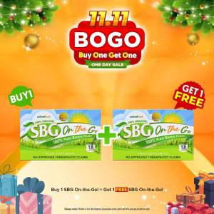 BOGO Salveo Barley Grass On-The-Go Sachets (12 Sachets)