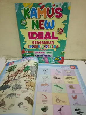 Kamus New Ideal Bergambar CA Inggris Indonesia Edisi Warna Dilengkapi Grammar Tenses Conversations Anak anak TK SD SMP dll