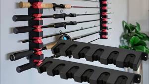 2pcs/set Fishing Rod Storage Display Racks Horizontal Wall Mounted Fishing Pole Holders Fishing Tools Rod Holder