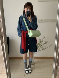 Obesity Homemade Bags Womens 2024 Spring/Summer New Arrival Korean Style Niche Style Boston Pillow Casual Shoulder Messenger Bag Fashion