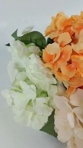 Bunga Premium Hortensia Hydrangea HK Cabang 5 Panjang 48 cm Diamater Bunga Artificial - Bunga Hias Plastik Import - Dekorasi Pelaminan - Hiasan Bunga Mawar Rose Plastik