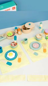 KABI Cooking Time Ages 2-7 Pretend Food Playset Gift For Kids by WISHLAND