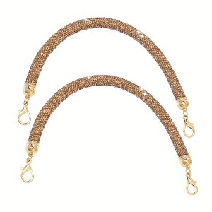 1-2Pcs Rhinestone Purse Strap Crystal Replacement Bag Straps Sparkly Handbag Strap 11.8inch Purse Handles DIY Bag Accessories